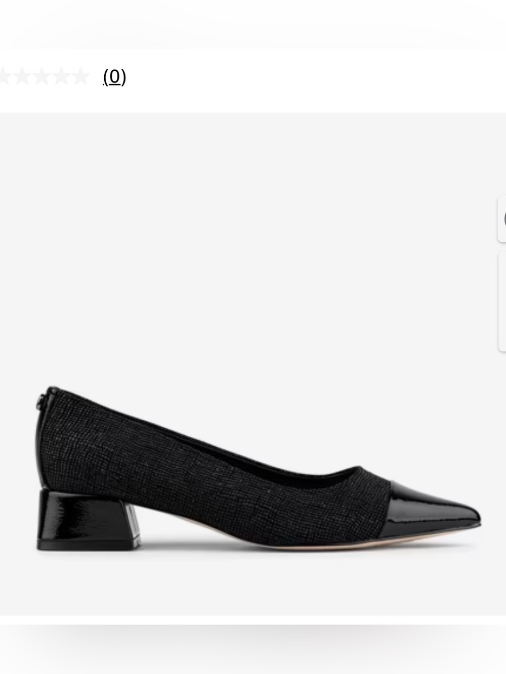 Donald Pliner Pio Leather Pump Black Sz 6.5